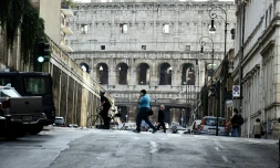 Vue prise le 26 octobre 2016 du Colisée à Rome