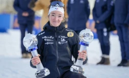 Lou Jeanmonnot à Oslo le 19 mars 2026