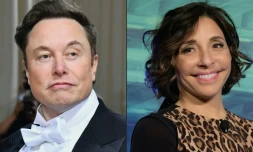 Elon Musk au Met Gala 2022 au Metropolitan Museum of Art le 2 mai 2022 à New York et Linda Yaccarino à New York le 28 septembre 2016 à New York