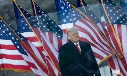 Le président américain Donald Trump s'exprime depuis l'Ellipse, devant la Maison Blanche, le 6 janvier 2021