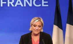 Marine Le Pen à Paris, le 7 mai 2017