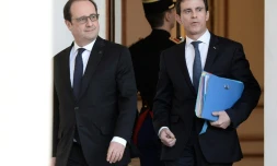 François Hollande et Manuel Valls à l'Elysée, le 10 février 2016