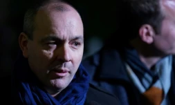 Laurent Berger, secrétaire général de la CDFT, le 19 décembre 2019 après une rencontre à l'hotel Matignon