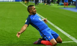 Dimitri Payet buteur décisif des Bleus face à la Suède en qualifications du Mondial, le 11 novembre 2016 au Stade de France