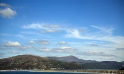Photographie aérienne du village gallois de Fairbourne (Royaume-Uni) prise le 30 août 2022