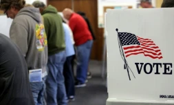 Un bureau de vote de Big Bear, en Californie, le 8 novembre 2016