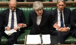 La premiÚre ministre britannique Theresa May devant les députés, le 22 mai 2019