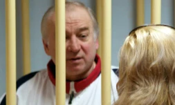 Sergueï Skripal lors de son procès à Moscou, le 9 août 2006
