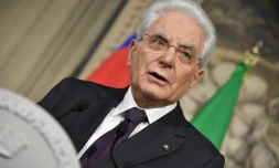 Le président italien Sergio Mattarella à Rome, le 7 mai 2018