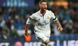 Le défenseur du Real Madrid Sergio Ramos, auteur du but de l'égalisation contre le Séville FC lors de la Supercoupe d'Europe, le 9 août 2016 à Trondheim