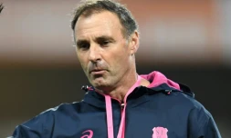 L'entraîneur du Stade Français Greg Cooper avant le match contre Montpellier à l'Altrad Stadium, le 6 janvier 2018