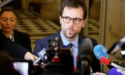 Mathieu LefÚvre, député du parti "Renaissance", président du groupe d'amitié France-Israël, à l'Assemblée nationale, le 14 novembre 2023