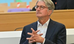 L'ancien PDG d'Audi Rupert Stadler attend le début de son procès à Munich le 30 septembre 2020