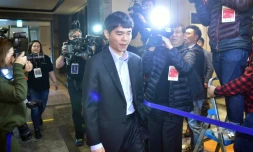 Lee Se-Dol, l'un des champions du jeu de go, le 12 mars 2016 à Séoul