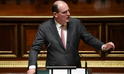 Le Premier Ministre Jean Castex, le 1er mars 2022 au Sénat à Paris