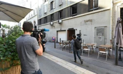 La rue où les deux jeunes femmes ont été poignardées, à Marseille, le 3 octobre 2017