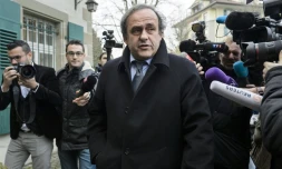 Michel Platini à son arrivée au Tribunal du Sport à Lausanne, le 8 décembre 2015