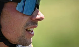 Le Slovène Primoz Roglic lors de la 3e étape du Tour entre Vejle et Sonderborg au Danemark, le 3 juillet 2022