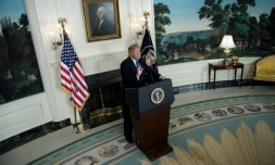 Le président américain Donald Trump à Washington, le 13 octobre 2017