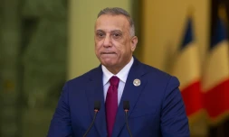 Le Premier ministre irakien Moustafa al-Kazimi, le 28 août 2021 à Bagdad
