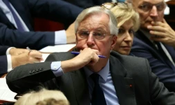 Michel Barnier le 22 octobre 2024, à l'Assemblée nationale, à Paris