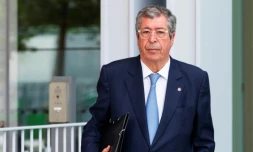 Patrick Balkany arrive au tribunal correctionnel de Paris le 22 mai 2019