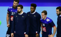 Les "Experts" à l'issue de leur défaite devant la Pologne dans le Groupe A de l'Euro à Cracovie, le 19 janvier 2016