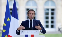 Emmanuel Macron s'adresse à la Convention citoyenne pour le climat, le 29 juin 2020
