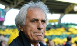 L'entraĂźneur de Nantes Vahid Halilhodzic lors de la victoire 5-0 face Ă Guingamp le 4 novembre 2018