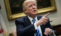 Donald Trump à la Maison Blanche, le 13 avril 2017