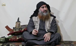 Le chef du groupe Etat islamique (EI), Abou Bakr al-Baghdadi, dans une vidéo publiée par le media Al Furqan le 29 avril 2019