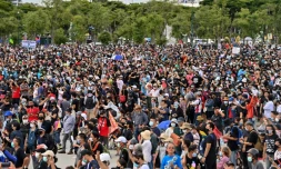 Manifestation pro-démocratie à   Bangkok, le 19 septembre 2020