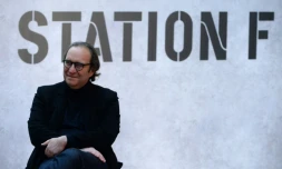 Xavier Niel, fondateur du groupe de télécoms Free (Iliad) initiateur de Station F en 2013, Paris le 17 janvier 2017