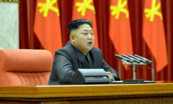 Le dirigeant nord-coréen Kim Jong-Un le 27 décembre 2013 à Pyongyang