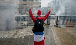 Manifestation contre les restrictions sanitaires à Bruxelles, le 23 janvier 2022