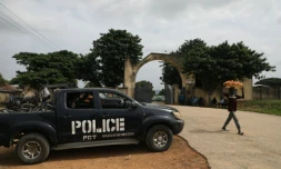 Un véhicule de police au Nigeria, en novembre 2021