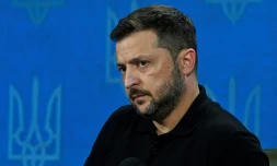 Le président ukrainien Volodymyr Zelensky, le 27 août 2024 à Kiev