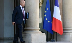 Le minisre des Finances, Michel Sapin, à la sortie du conseil des ministres le 8 septembre 2016 à l'Elysée à Paris