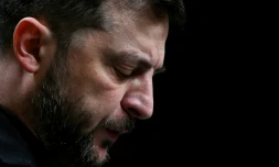 Le président ukrainien Volodymyr Zelensky à Ankara, en Turquie, le 19 novembre 2025