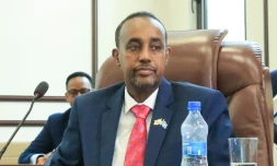 Le Premier ministre somalien Mohamed Hussein Roble à Mogadiscio le 23 septembre 2020