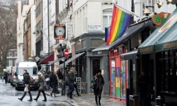 Vue sur une rue du Soho, à Londres, le 27 février 2017
