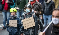 Manifestation à Toulouse le 7 novembre 2020 pour demander davantage de moyens pour lutter contre la crise sanitaire