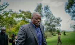 L'ancien président de la RDC, Joseph Kabila, lors d'une rencontre avec des dirigeants de diverses confessions religieuses dans l'une de ses résidences à Goma, le 29 mai 2025