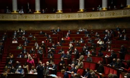 Jean Castex lors d'une session de questions au gouvernement à l'Assemblée nationale, à Paris le 4 janvier 2022