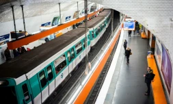 Une station de métro à Paris, le 10 janvier 2020