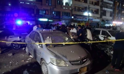 Attentat à la bombe à Karachi, le 12 mai 2022 au Pakistan