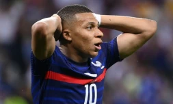 L'attaquant Kylian Mbappé, lors du 8e de finale de l'Euro 2020 contre la Suisse, le 28 juin 2021 à Bucarest