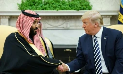 Le président des Etats-Unis Donald Trump et le prince héritier saoudien Mohammed ben Salmane, à la Maison Blanche le 20 mars 2018.