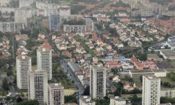 Une vue aérienne de La Courneuve, en juillet 2010
