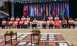 Sommet du Forum des îles du Pacifique dans l'archipel des Tonga, à Nuku'alofa, le 26 août 2024